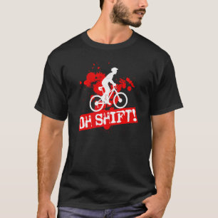 Camiseta Enduro MTB Bicicleta De Montaña Bajando Por La Col