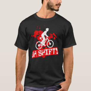 Camiseta Enduro MTB Bicicleta De Montaña Bajando Por La Col