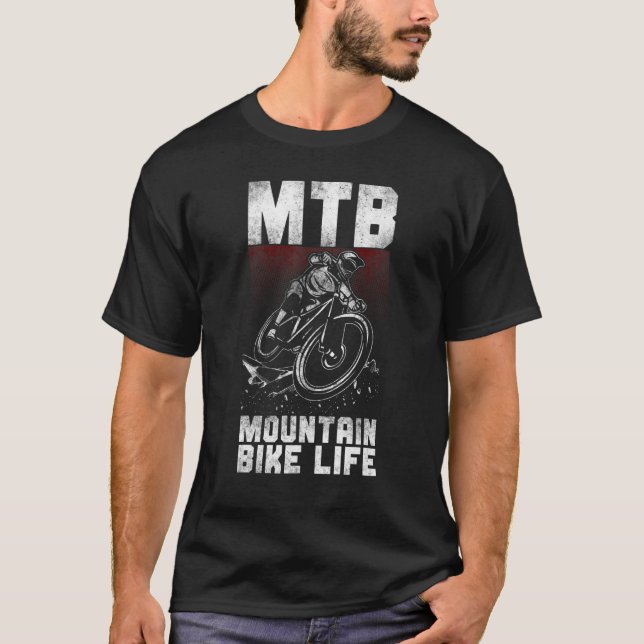 Camiseta Enduro Mtb Montaña Bicicleta de Montaña Riendo Vin (Anverso)