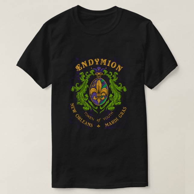 Camiseta Endymion Krewe Mardi Gras Costuma para hombres muj (Diseño del anverso)