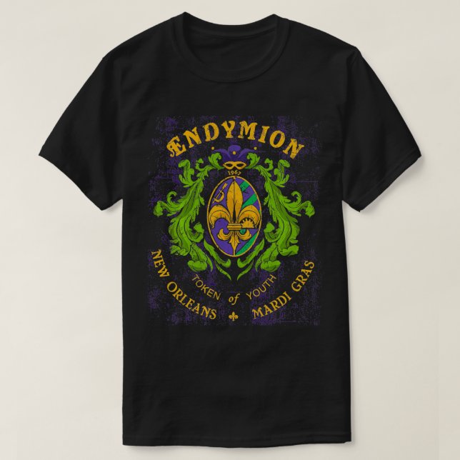 Camiseta Endymion Krewe Mardi Gras Costuma para hombres y m (Diseño del anverso)