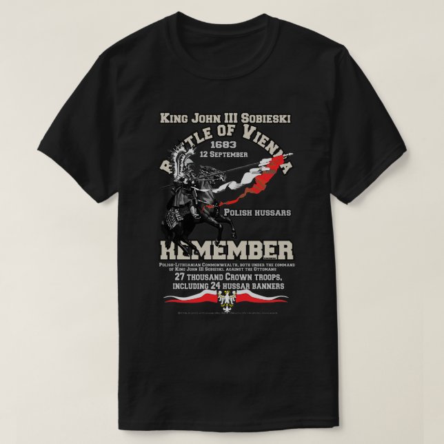 Camiseta Ene III Batalla Sobieski de Viena (Diseño del anverso)