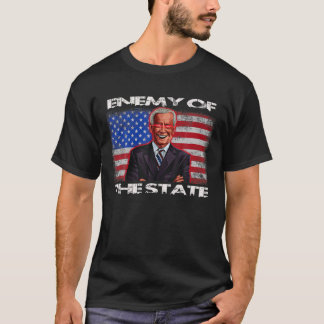 Camiseta Enemigo de Estado Trump cita a norteamericano patr