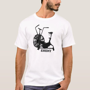 Camiseta Enemigo de la bici del aire - silueta negra