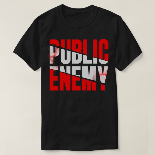 CAMISETA ENEMIGO PÚBLICO (Diseño del anverso)