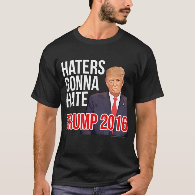 Camiseta Enemigos que van a odiar Donald Trump divertido (Anverso)
