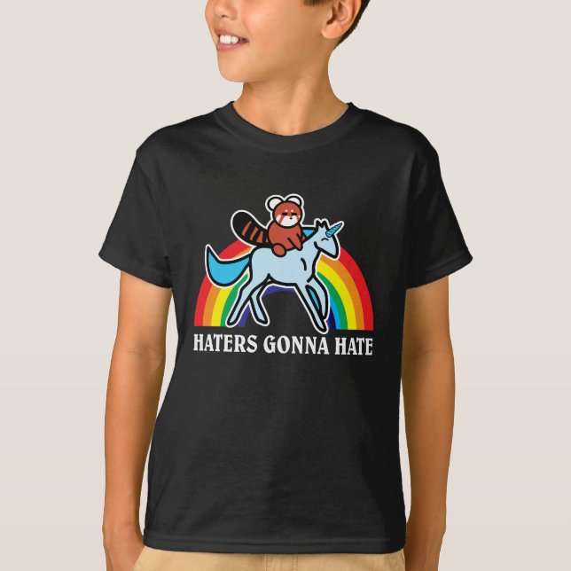 Camiseta Enemigos que van a odiar unicornio divertido del (Anverso)