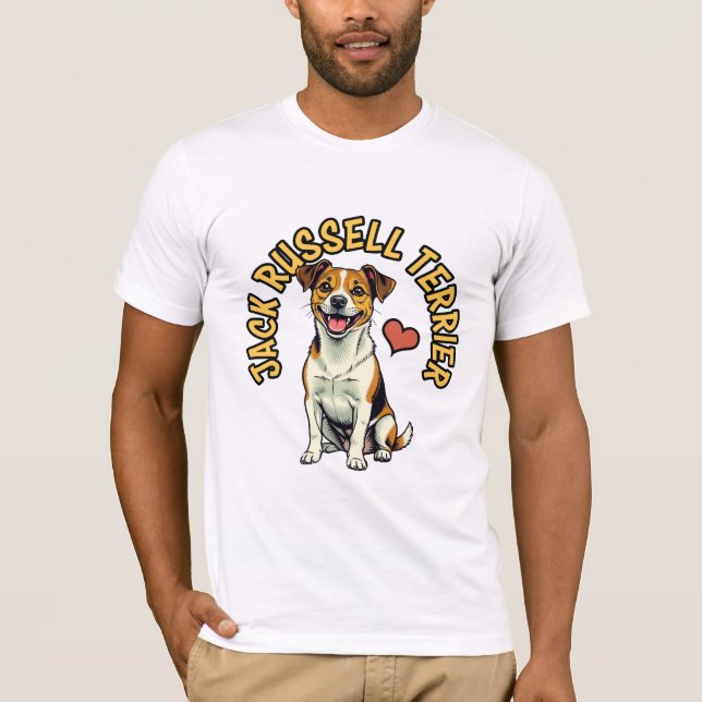 Camiseta Energetic Jack Russell Terrier Portrait T-Shirt (Anverso)