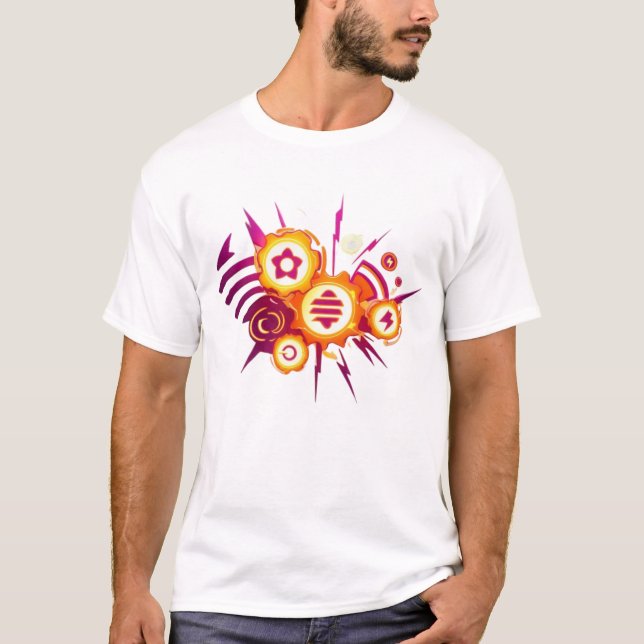 Camiseta energía, alma, cicatrización, potencia, potencia i (Anverso)