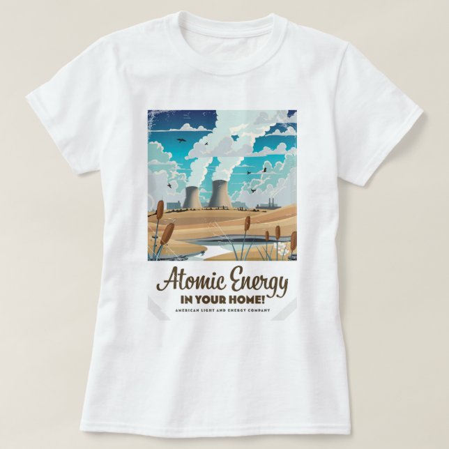 Camiseta Energía Atómica Comercial  (Diseño del anverso)