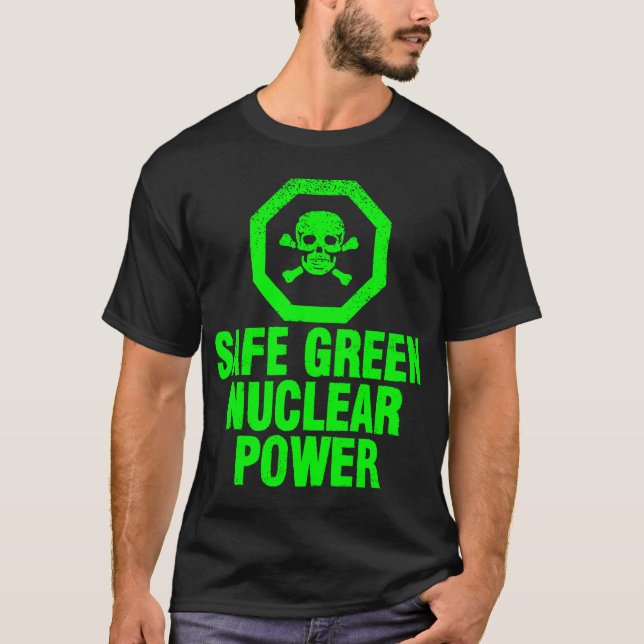 Camiseta Energía atómica verde segura (Anverso)