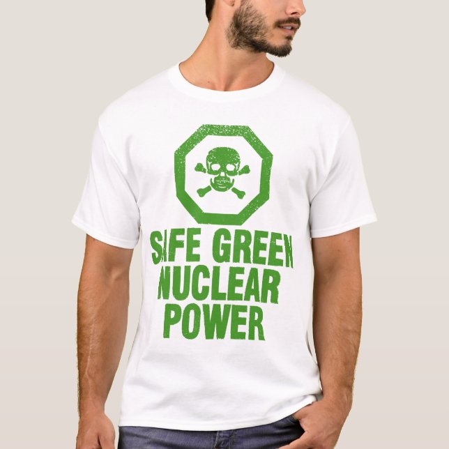 Camiseta Energía atómica verde segura - verde del aguacate (Anverso)