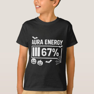 Camiseta Energía de aura 67 por ciento 6 7 meme Halloween 