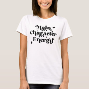Camiseta Energía de caracteres principales