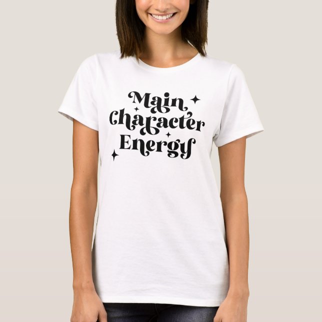 Camiseta Energía de caracteres principales (Anverso)