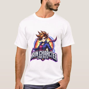 Camiseta Energía de caracteres principales: impulso de conf