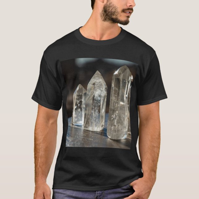 Camiseta Energía de cristales de punto pulido (Anverso)