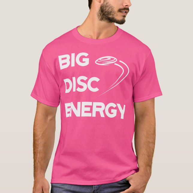 Camiseta Energía de Golf de Disco Grande (Anverso)