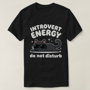 Camiseta Energía de Introvertido   No Molestar   Gamer Dive