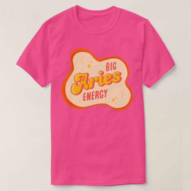 Camiseta Energía de los Grandes Aries (Diseño del anverso)