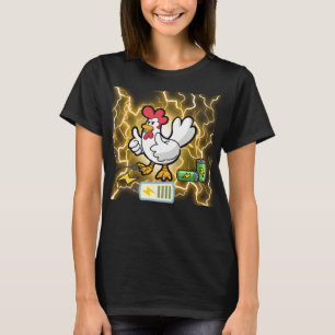 Camiseta Energía de Mamá Pollo Diseño Divertido Amante de l
