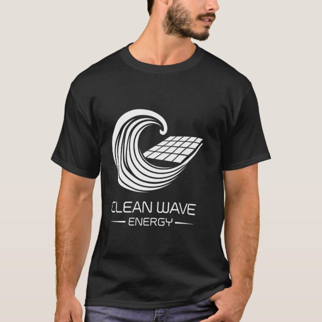 Camiseta Energía de onda limpia para el Día de la Tierra de (Anverso)