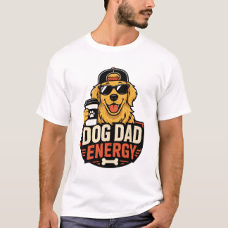 Camiseta Energía de Papá Perro Ropa Urbana Divertida Retrie