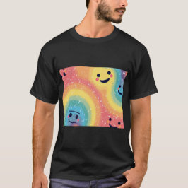 Camiseta Energía de sonrisa arcoíris