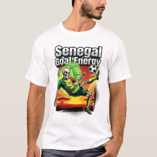 Camiseta Energía del Gol de Senegal Esqueleto Delantero Nac