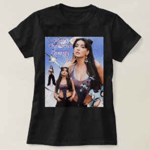 Camiseta Energía del Personaje Principal Y2K (Nora Fatehi)