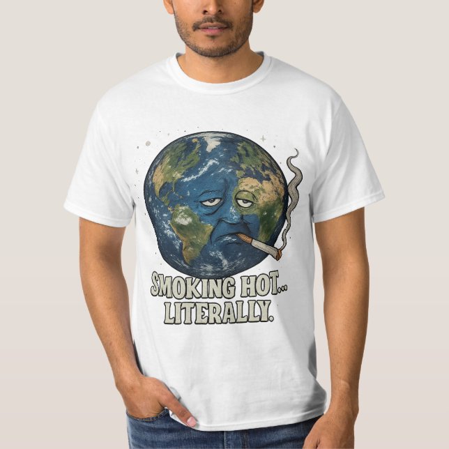 Camiseta Energía del planeta quemada (Anverso)