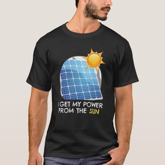 Camiseta Energía Del Sol Fotovoltaico Solar (Anverso)