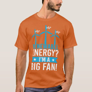 Camiseta Energía eólica de energía renovable