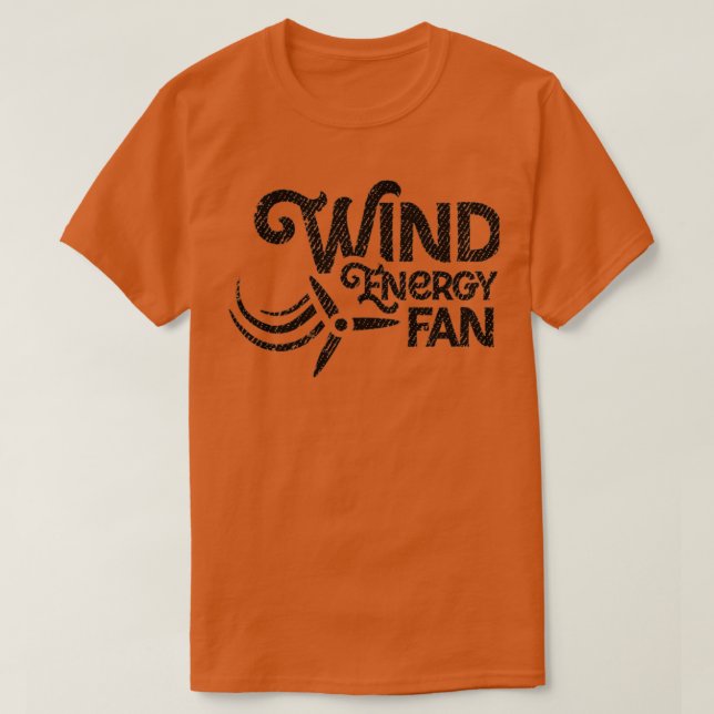 Camiseta Energía eólica de turbina eólica de energía renova (Diseño del anverso)
