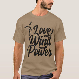 Camiseta Energía eólica de turbina eólica renovable 20
