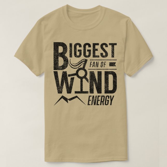 Camiseta Energía eólica de turbina eólica renovable 5 (Diseño del anverso)