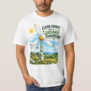 Camiseta Energía Eólica Limpia