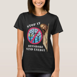 Camiseta Energía eólica marina, basta Jesús