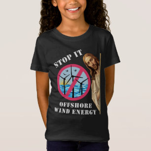 Camiseta Energía eólica marina, basta Jesús