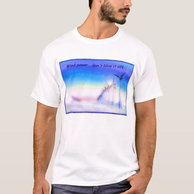 Camiseta Energía eólica también (Anverso)