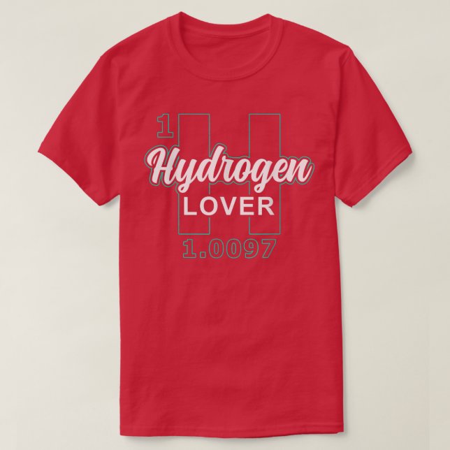 Camiseta Energía Híbrida de Lover de hidrógeno 2840  (Diseño del anverso)
