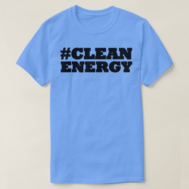 Camiseta Energía limpia (Diseño del anverso)