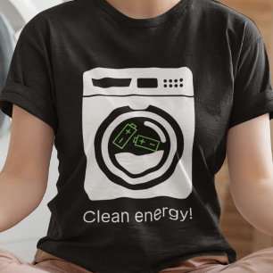 Camiseta Energía limpia - Baterías en el lavaparabrisas