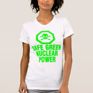 Camiseta Energía nuclear verde segura