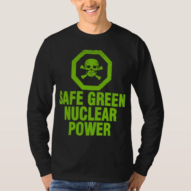 Camiseta Energía nuclear verde segura - Aguacate verde (Anverso)