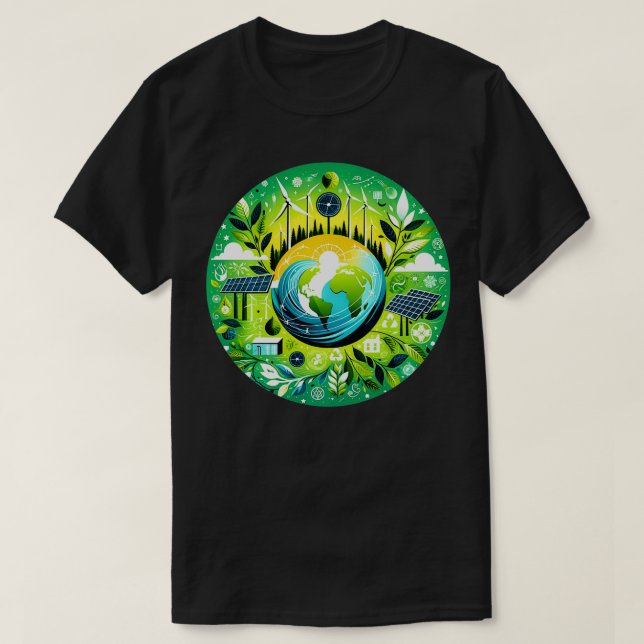 Camiseta Energía renovable (Diseño del anverso)