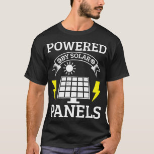 Camiseta Energía renovable del panel solar de energía solar