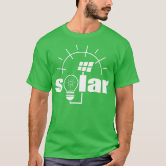 Camiseta Energía renovable Electricidad de energía solar de