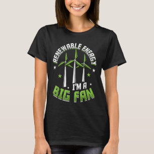 Camiseta Energía Renovable Im Un Gran Ventilador Protección