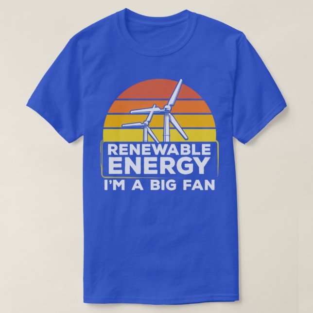 Camiseta Energía Renovable Ix27m A Gran Ventilador Viento T (Diseño del anverso)